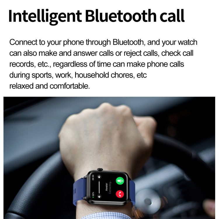 ET580 2.04 inch AMOLED Screen Sports Smart Watch Support Bluethooth Call /  ECG Function(Red Silicone Band) - Smart Watches by buy2fix | Online Shopping UK | buy2fix