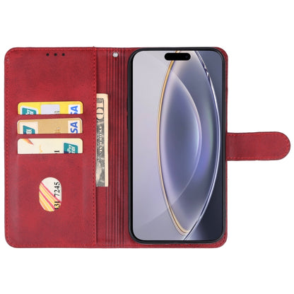 For iPhone 16 Pro Leather Phone Case(Red) - iPhone 16 Pro Cases by buy2fix | Online Shopping UK | buy2fix