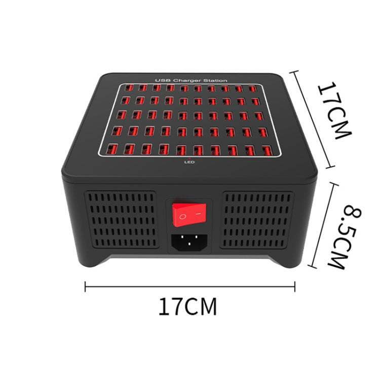 YFY-A77 250W 50 Ports USB Smart Charging Station(AU Plug) - Multifunction Charger by buy2fix | Online Shopping UK | buy2fix