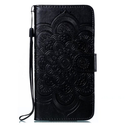 For Motorola Moto G Power 5G 2024 Sun Mandala Embossing Pattern Phone Leather Case(Black) - Motorola Cases by buy2fix | Online Shopping UK | buy2fix