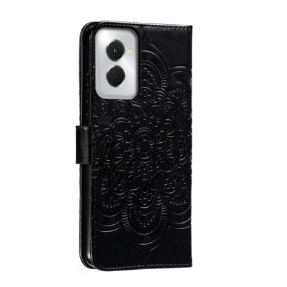 For Motorola Moto G Power 5G 2024 Sun Mandala Embossing Pattern Phone Leather Case(Black) - Motorola Cases by buy2fix | Online Shopping UK | buy2fix