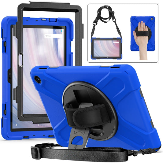 For Amazon Kindle Fire HD10 2023 Silicone Hybrid PC Full Body Tablet Case(Blue) - Amazon by buy2fix | Online Shopping UK | buy2fix