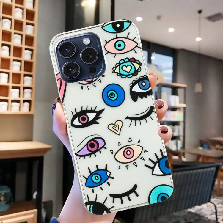 For iPhone 16 Pro Colorful Painting Pattern TPU Phone Case(Eye Monster) - iPhone 16 Pro Cases by buy2fix | Online Shopping UK | buy2fix