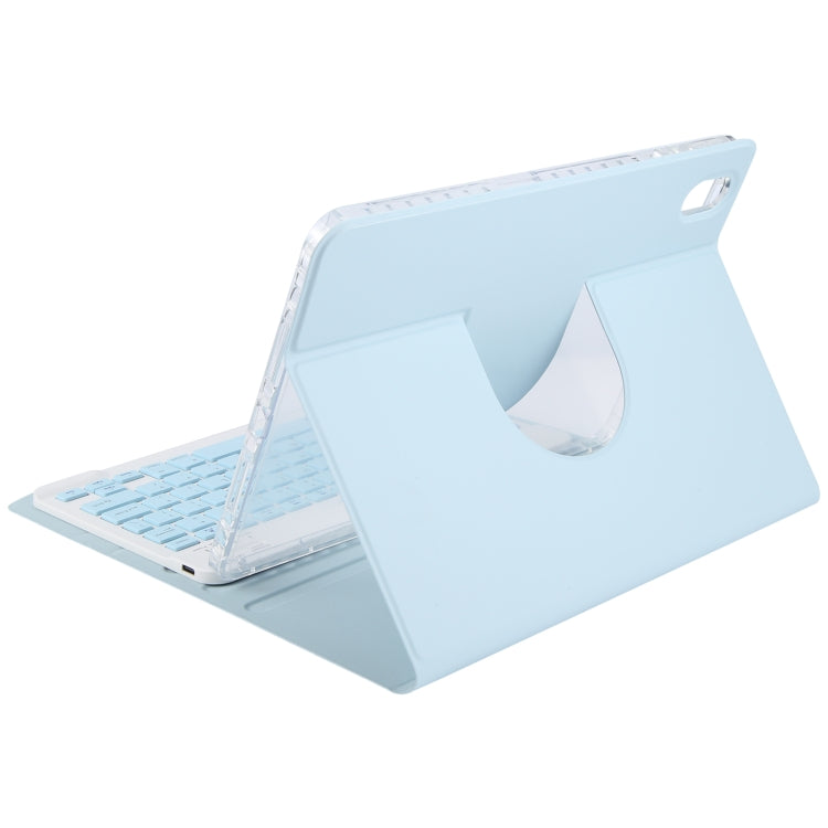 For Huawei MatePad Pro 11 2024 / 2022 Square Button Bluetooth Keyboard Rotatable Holder Leather Case(Sky Blue) - Huawei Keyboard by buy2fix | Online Shopping UK | buy2fix