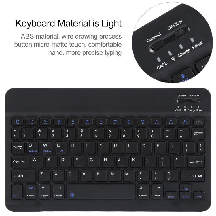 For Huawei MatePad Pro 11 2024 / 2022 Square Button Bluetooth Keyboard Rotatable Holder Leather Case(Black) - Huawei Keyboard by buy2fix | Online Shopping UK | buy2fix