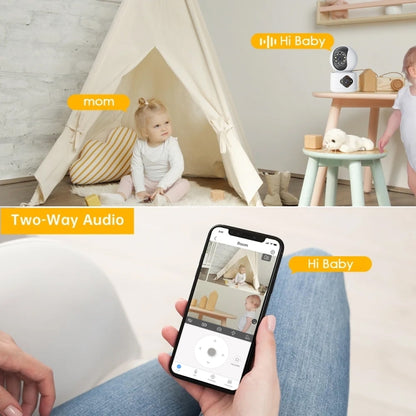 Y6204 4MP Zoom HD Indoor Waterproof Smart WiFi Camera, Specification:EU Plug(White) - Wireless Camera by buy2fix | Online Shopping UK | buy2fix