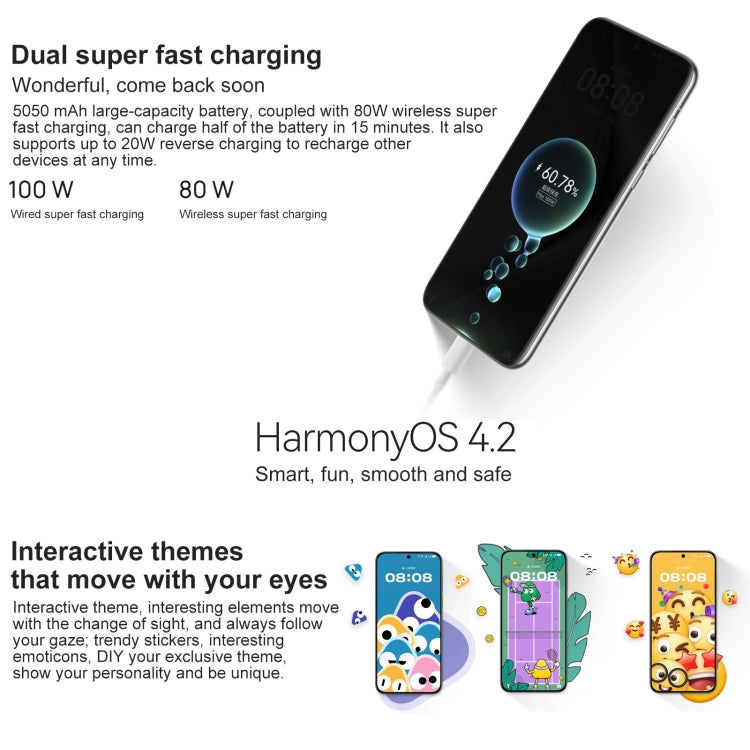 HUAWEI Pura 70 Pro, 12GB+512GB, Screen Fingerprint Identification, 6.8 inch HarmonyOS 4.2 Kirin 9010 Octa Core up to 2.3GHz, NFC, OTG, Not Support Google Play(White) - Huawei Mate & P by Huawei | Online Shopping UK | buy2fix