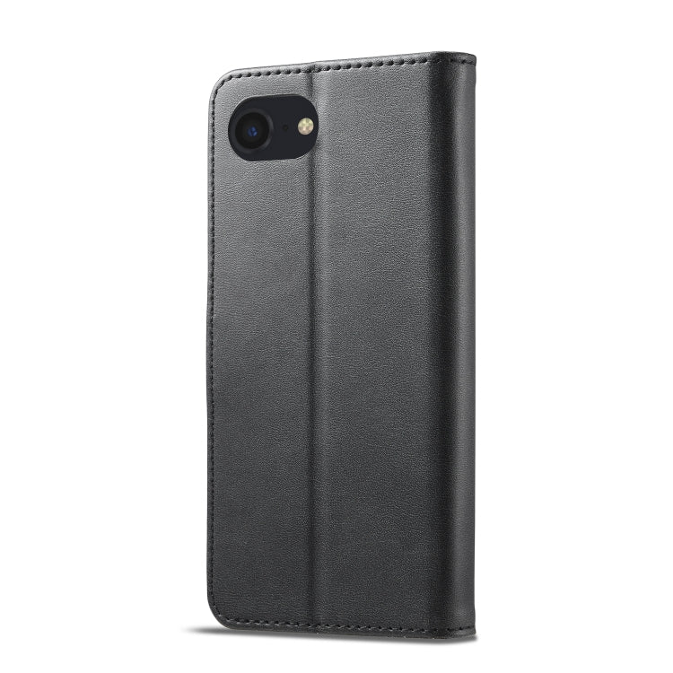 LC.IMEEKE Calf Texture Horizontal Flip Leather Case For iPhone SE 2024(Black) - More iPhone Cases by LC.IMEEKE | Online Shopping UK | buy2fix