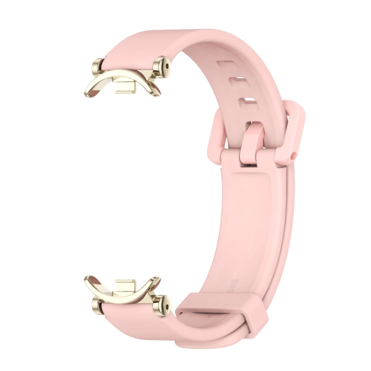 For Xiaomi Mi Band 8 / 9 / 9 NFC Mijobs GT4 Silicone Breathable Watch Band(Pink Light Gold) - Watch Bands by MIJOBS | Online Shopping UK | buy2fix