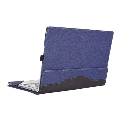 For Microsoft Surface Laptop 6 13.5 inch Cloth Texture Laptop Leather Case With Stand Function(Blue) - 13.3 inch by buy2fix | Online Shopping UK | buy2fix