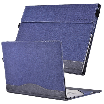 For Lenovo ThinkPad X1 Yoga Gen 7 14 inch Cloth Texture Laptop Leather Protective Case(Deep Blue) - Other by buy2fix | Online Shopping UK | buy2fix