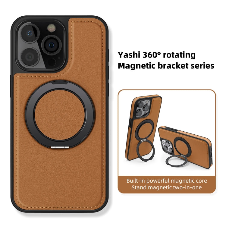 For iPhone 12 Yashi 360 Degree Rotating MagSafe Bracket Phone Case(Purple) - iPhone 12 / 12 Pro Cases by buy2fix | Online Shopping UK | buy2fix