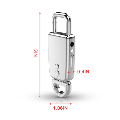 JNN S20 Zinc Alloy Keychain Voice Recorder, Memory:32GB(Silver) - Other Style by JNN | Online Shopping UK | buy2fix
