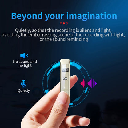 JNN Q7 Mini Portable Voice Recorder with OLED Screen, Memory:4GB(Gold) - Recording Pen by JNN | Online Shopping UK | buy2fix