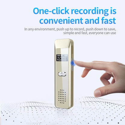 JNN Q7 Mini Portable Voice Recorder with OLED Screen, Memory:4GB(Gold) - Recording Pen by JNN | Online Shopping UK | buy2fix