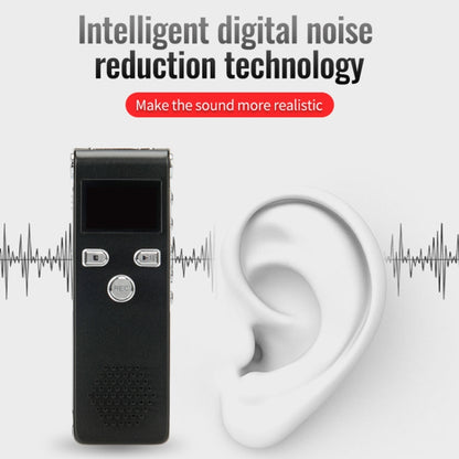 JNN X18 Mini Smart HD Noise Cancelling Voice Recorder, Memory:8GB(Black) - Recording Pen by JNN | Online Shopping UK | buy2fix