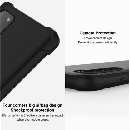 For Motorola Edge 50 Fusion 5G imak Shockproof Airbag TPU Phone Case(Matte Red) - Motorola Cases by imak | Online Shopping UK | buy2fix