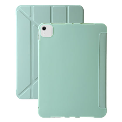 For iPad Air 13 2024 TPU Deformation Flip Leather Tablet Case with Holder(Mint Green) - iPad Air 13 2024 Cases by buy2fix | Online Shopping UK | buy2fix