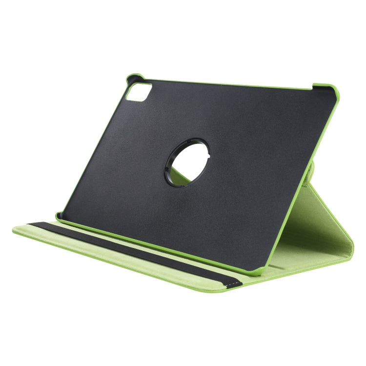 For iPad Air 13 2024 360 Degree Rotation Litchi Texture Leather Tablet Case with Holder(Green) - iPad Air 13 2024 Cases by buy2fix | Online Shopping UK | buy2fix