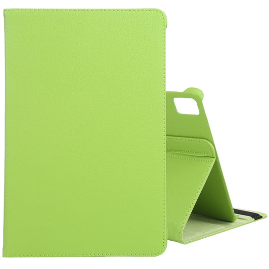 For iPad Air 11 2024 360 Degree Rotation Litchi Texture Leather Tablet Case with Holder(Green) - iPad Air 11 2024 Cases by buy2fix | Online Shopping UK | buy2fix