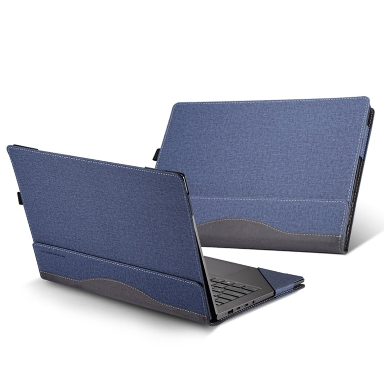 For HP Pro X360 435 13.3 inch G10 Leather Laptop Shockproof Protective Case(Dark Blue) - Screen & Keyboard Cover by buy2fix | Online Shopping UK | buy2fix