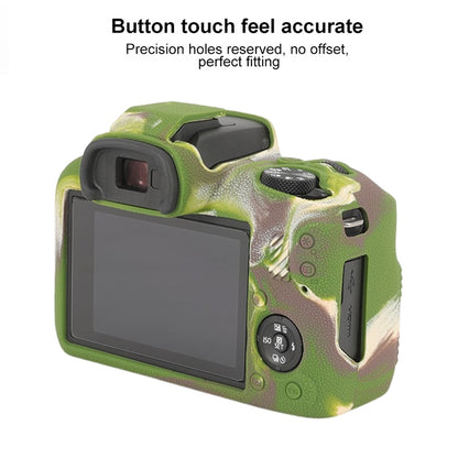 For Canon EOS R100 Litchi Texture Soft Silicone Protective Case(Camouflage) - Protective Case by buy2fix | Online Shopping UK | buy2fix