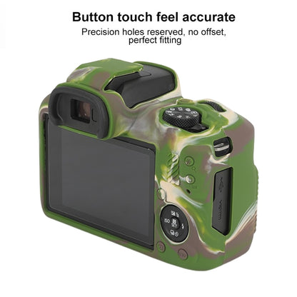 For Canon EOS R100 Glossy Soft Silicone Protective Case(Camouflage) - Protective Case by buy2fix | Online Shopping UK | buy2fix