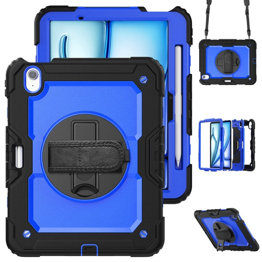 For iPad Air 11 2024 / Air 11 2025 Silicone Hybrid PC Tablet Protective Case(Dark Blue+Black) - iPad Air 11 2025 / 2024 Cases by buy2fix | Online Shopping UK | buy2fix