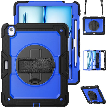 For iPad Air 13 2024 Silicone + PC Tablet Protective Case(Dark Blue+Black) - iPad Air 13 2024 Cases by buy2fix | Online Shopping UK | buy2fix