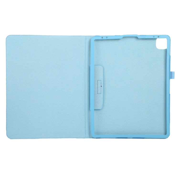 For iPad Pro 11 2024 Litchi Texture Solid Color Leather Tablet Case(Sky Blue) - iPad Pro 11 2024 Cases by buy2fix | Online Shopping UK | buy2fix