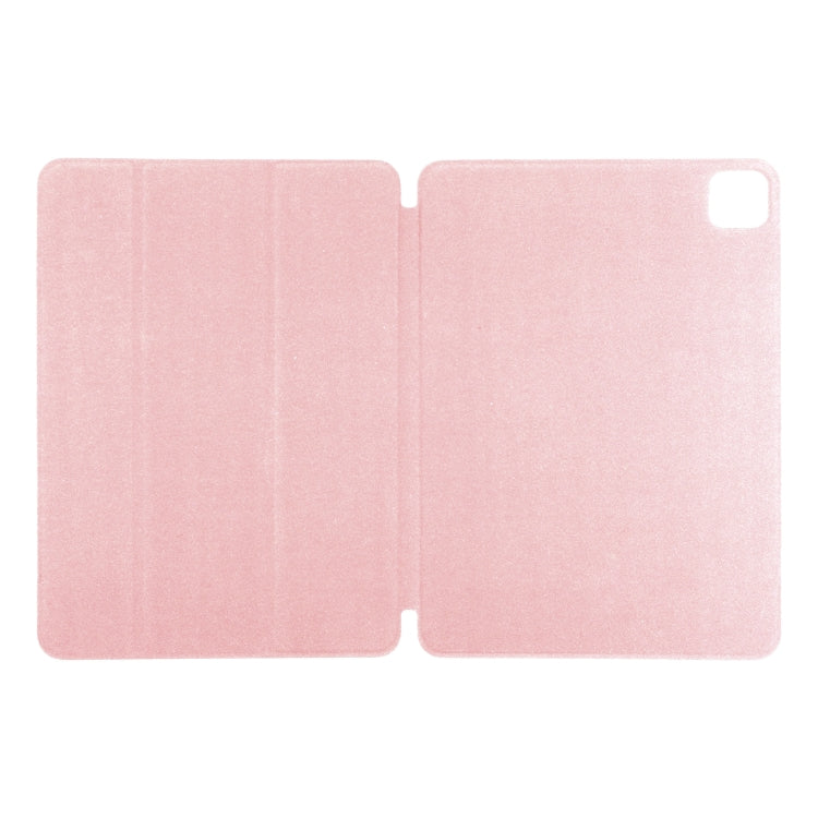 For iPad Pro 13 2024 Double-sided Clip Non-buckle Magnetic PU Smart Tablet Case(Rose Gold) - iPad Air 13 2024 Cases by buy2fix | Online Shopping UK | buy2fix