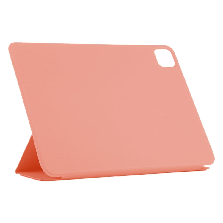 For iPad Pro 11 2024 Double-sided Clip Non-buckle Magnetic PU Smart Tablet Case(Orange) - iPad Pro 11 2024 Cases by buy2fix | Online Shopping UK | buy2fix