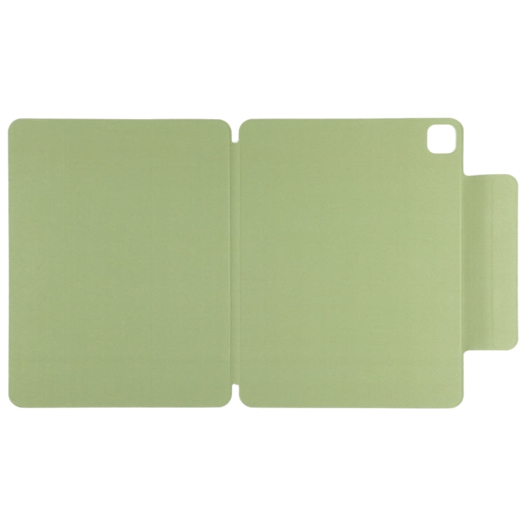 For iPad Pro 13 2024 Double-sided Clip Fixed Buckle Magnetic PU Leather Smart Tablet Case(Grass Green) - iPad Pro 13 2024 Cases by buy2fix | Online Shopping UK | buy2fix