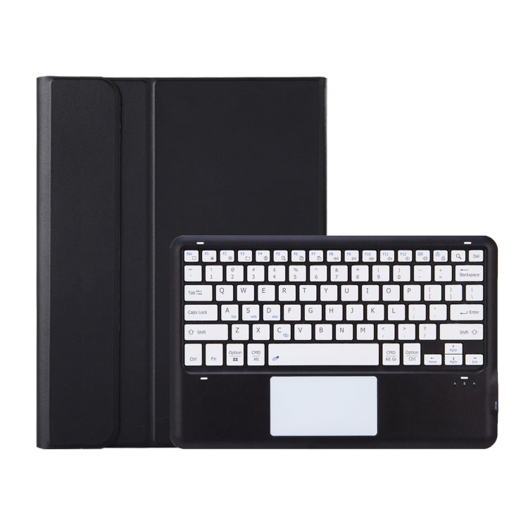 For iPad Pro 13 2024 A14B-A Detachable Ultra-Thin Bluetooth Touch Keyboard Leather Tablet Case with Pen Slot(Black White) - For iPad Pro by buy2fix | Online Shopping UK | buy2fix