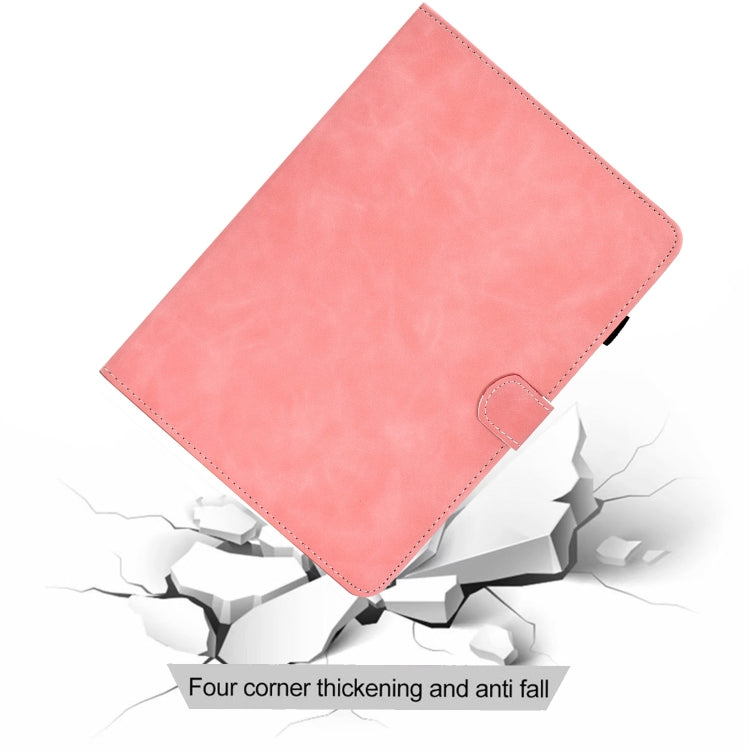 For iPad Pro 11 2024 Cowhide Texture Tablet Leather Smart Case(Rose Gold) - iPad Pro 11 2024 Cases by buy2fix | Online Shopping UK | buy2fix