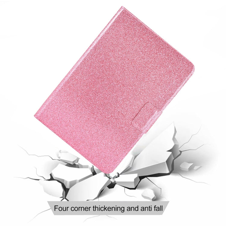 For iPad Pro 11 2024 Varnish Glitter Powder Smart Leather Tablet Case(Pink) - iPad Pro 11 2024 Cases by buy2fix | Online Shopping UK | buy2fix