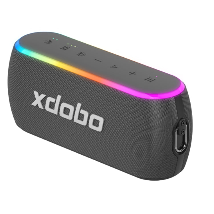 Xdobo X8 III BT5.3 IPX7 Wireless Speaker with RGB Light, Support Bluetooth/TF Card/USB/AUX(Grey) - Desktop Speaker by XDOBO | Online Shopping UK | buy2fix