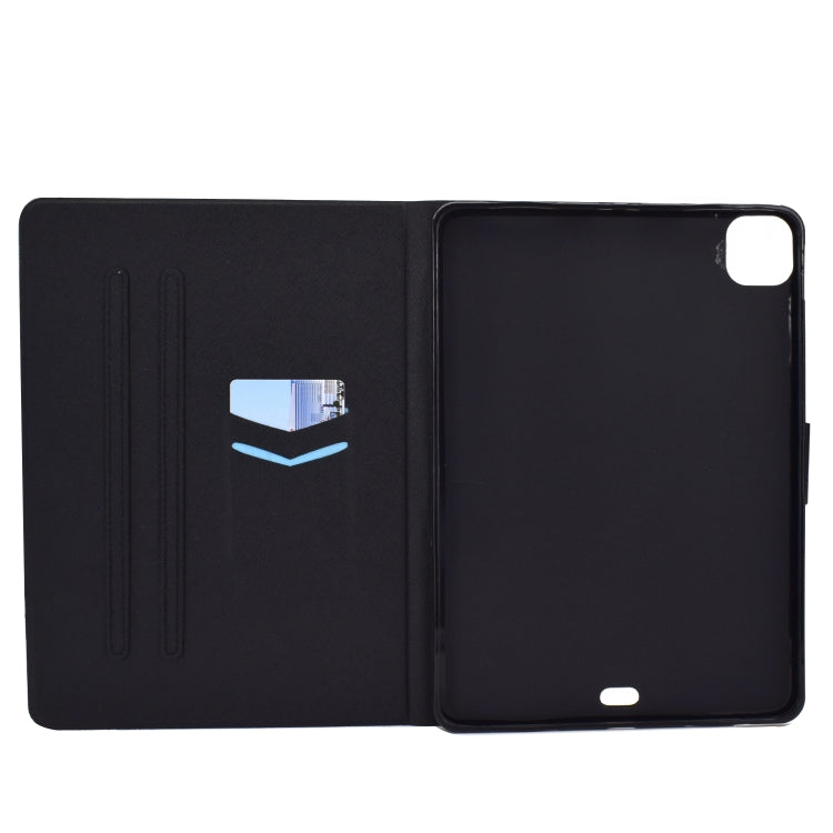 For iPad Pro 11 2024 Colored Drawing Smart Leather Tablet Case(Fox) - iPad Pro 11 2024 Cases by buy2fix | Online Shopping UK | buy2fix