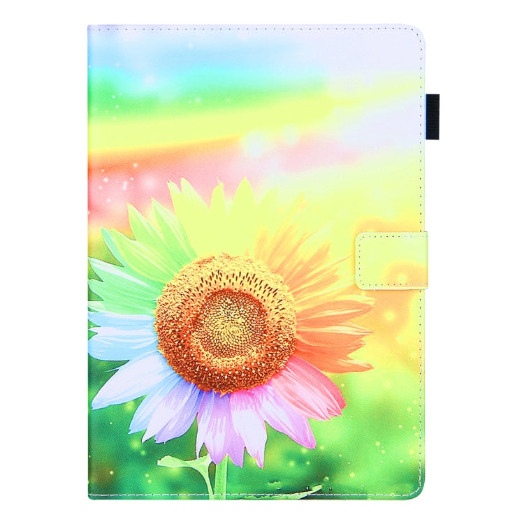 For iPad Pro 11 2024 Colored Drawing Leather Smart Tablet Case(Sunflower) - iPad Pro 11 2024 Cases by buy2fix | Online Shopping UK | buy2fix