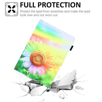 For iPad Pro 11 2024 Colored Drawing Leather Smart Tablet Case(Sunflower) - iPad Pro 11 2024 Cases by buy2fix | Online Shopping UK | buy2fix