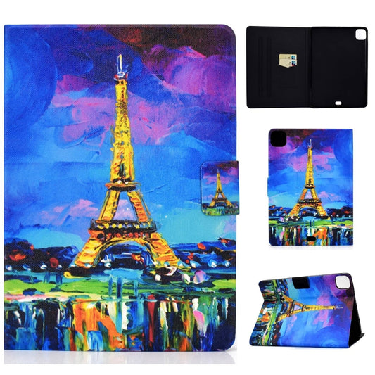 For iPad Pro 11 2024 Voltage Colored Drawing Smart Leather Tablet Case(Eiffel Tower) - iPad Pro 11 2024 Cases by buy2fix | Online Shopping UK | buy2fix