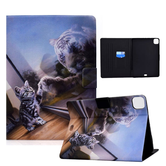 For iPad Pro 11 2024 Voltage Colored Drawing Smart Leather Tablet Case(Cat and Tiger) - iPad Pro 11 2024 Cases by buy2fix | Online Shopping UK | buy2fix