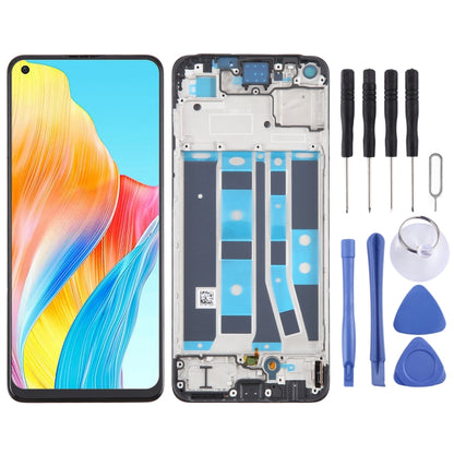 For OPPO A78 4G OLED LCD Screen Digitizer Full Assembly with Frame - LCD Screen by buy2fix | Online Shopping UK | buy2fix