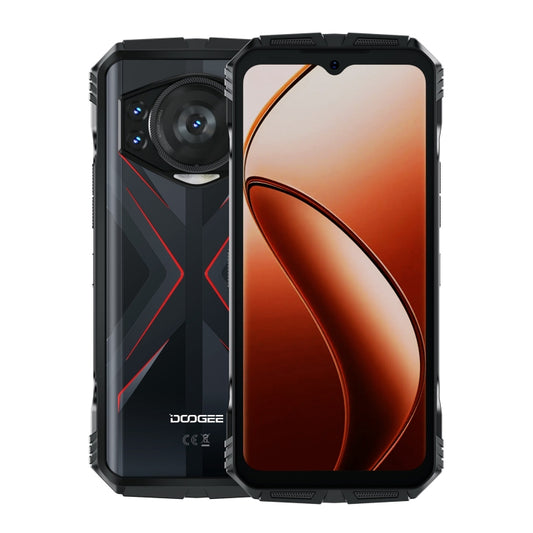 DOOGEE S118 Rugged Phone, 8GB+512GB, 6.58 inch Android 14 MediaTek Helio G99 Octa Core, Network: 4G, OTG, NFC(Black Red) - DOOGEE by DOOGEE | Online Shopping UK | buy2fix