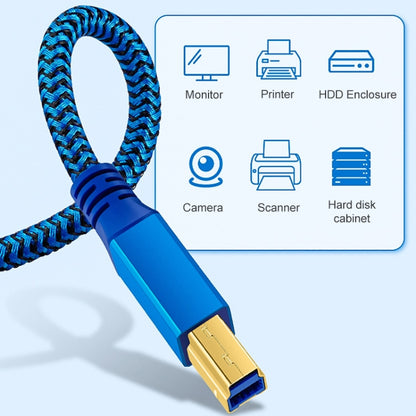 Printer / Hard Disk USB 3.0 A Male to B Male Connector Cable, Length:3m(Blue) - USB 3.0 by buy2fix | Online Shopping UK | buy2fix