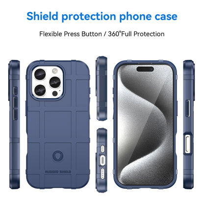 For iPhone 16 Pro Full Coverage Shockproof TPU Phone Case(Blue) - iPhone 16 Pro Cases by buy2fix | Online Shopping UK | buy2fix