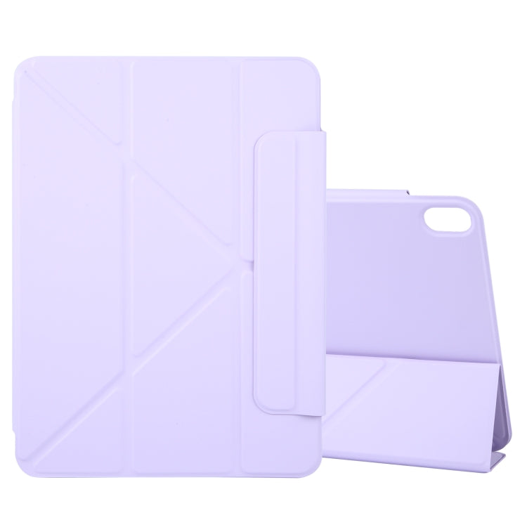 For iPad Air 13 2024 Y-Shape Double-sided Clip Magnetic Smart Tablet Case(Purple) - iPad Air 13 2024 Cases by buy2fix | Online Shopping UK | buy2fix