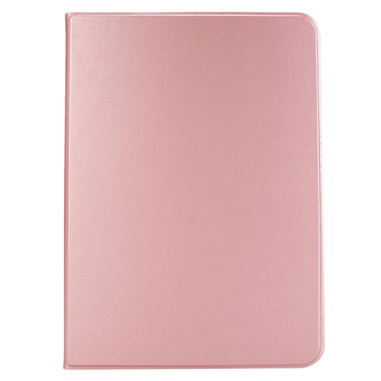 For iPad Pro 13 2024 Stretch Voltage Plain Leather Smart Tablet Case(Rose Gold) - iPad Pro 13 2024 Cases by buy2fix | Online Shopping UK | buy2fix