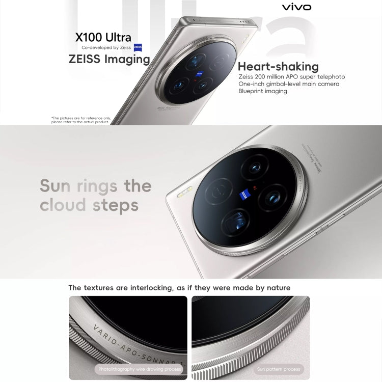 vivo X100 Ultra, 16GB+1TB, Face ID / Fingerprint Identification, 6.78 inch Android 14 OriginOS 4 Snapdragon 8 Gen 3 Octa Core, OTG, NFC, Network: 5G, Support Google Play(Titanium) - vivo by vivo | Online Shopping UK | buy2fix