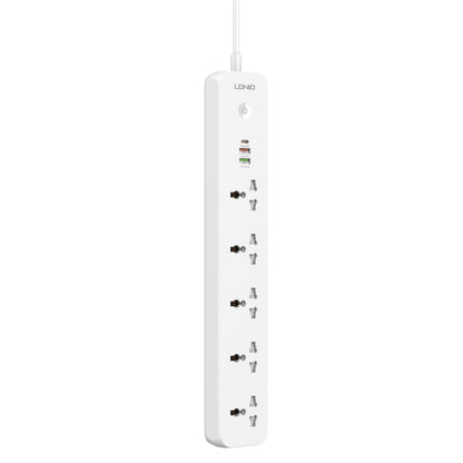 LDNIO SC5319 5-position Travel Home Office Socket with 38W USB Ports, Cable Length: 2m(EU Plug) - Extension Socket by LDNIO | Online Shopping UK | buy2fix